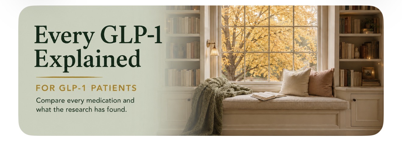 Every GLP-1 Explained, a Cozy Butter medication comparison guide
